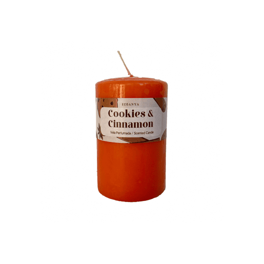 Vela taco COOKIES & CINNAMON 9,5cm marca ECOANYA
