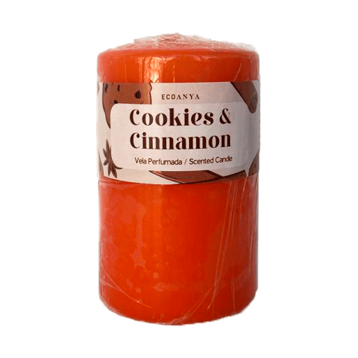 Vela taco COOKIES & CINNAMON 9,5cm marca ECOANYA