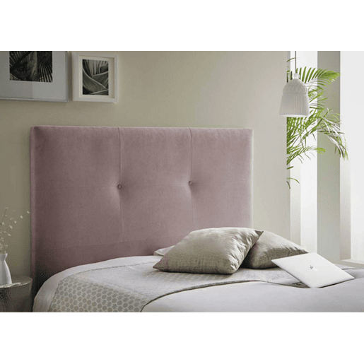 Cabeceira DAKOTA tecido rosa 145x120cm