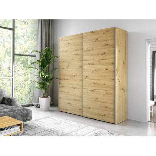 Roupeiro ALHAMBRA portas deslizantes 200x230cm carvalho