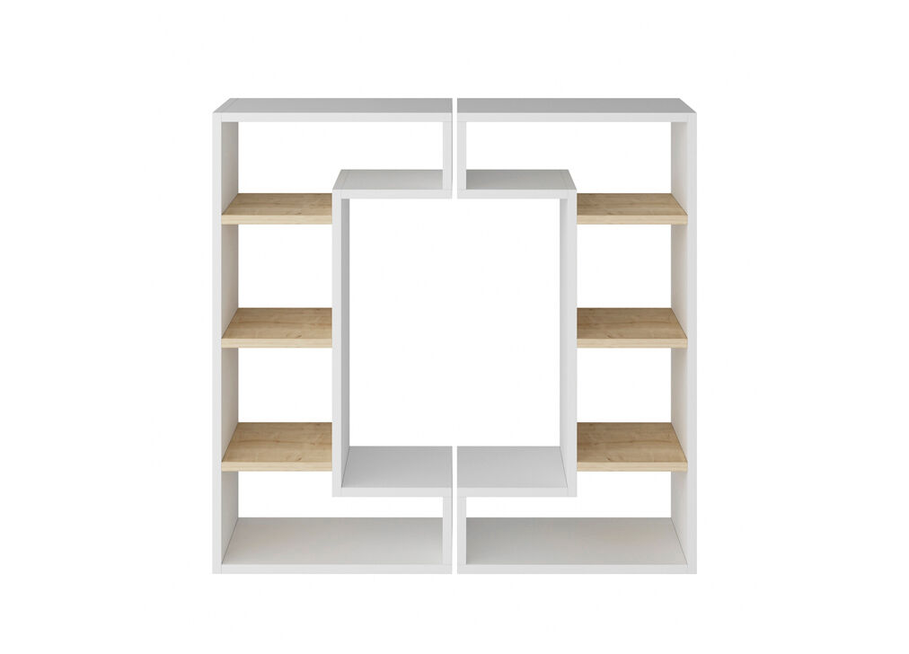 Estantería SQUARE color blanco roble