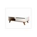 Mesa de centro GLIN color blanco y nogal Mesa de centro GLIN color blanco y nogal Blanco