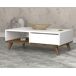 Mesa de centro GLIN color blanco y nogal Mesa de centro GLIN color blanco y nogal Blanco