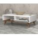 Mesa de centro GLIN color blanco y nogal Mesa de centro GLIN color blanco y nogal Blanco