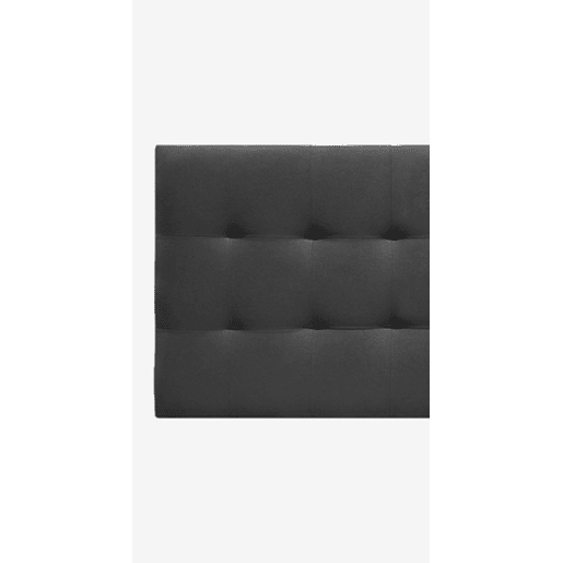 Cabeceira ALASKA em tecido cinza escuro 105x75cm Cabeceira ALASKA em tecido cinza escuro 105x75cm
