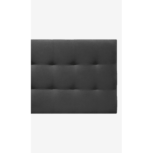 Cabeceira ALASKA em tecido cinza escuro 105x75cm Cabeceira ALASKA em tecido cinza escuro 105x75cm