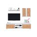 Compacto de TV YUMA blanco roble 200cm Compacto de TV YUMA blanco roble 200cm Blanco/ Madera
