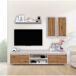 Compacto de TV YUMA blanco roble 200cm Compacto de TV YUMA blanco roble 200cm Blanco/ Madera