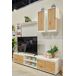 Compacto de TV YUMA blanco roble 200cm Compacto de TV YUMA blanco roble 200cm Blanco/ Madera