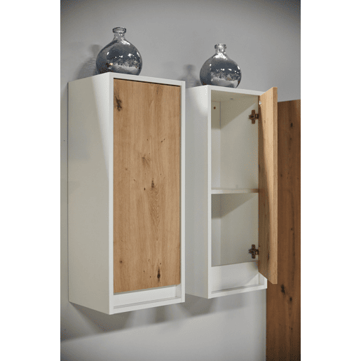 Compacto de TV YUMA carvalho branco 200cm