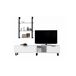 Conjunto mueble TV+ estantería ZENA , blanco Conjunto mueble TV+ estantería ZENA , blanco Blanco