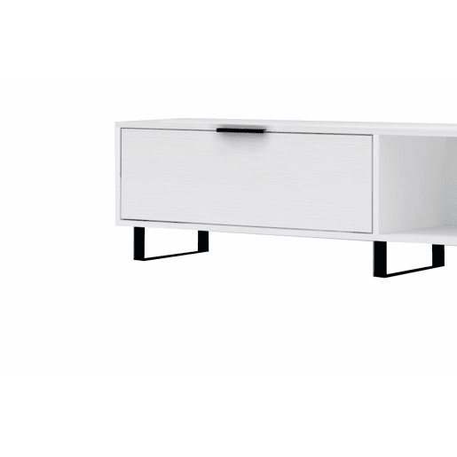 Conjunto de móvel de TV e prateleira ZENA, branco Conjunto de móvel de TV e prateleira ZENA, branco