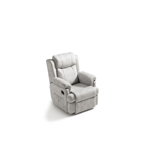 Cadeirão relax manual KYRA cor cinza claro