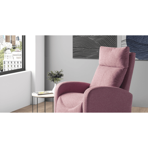 Cadeirão relax manual MILU cor rosa