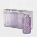 Jarrones decorativos PANJA 4 unidades material cristal Jarrones decorativos PANJA 4 unidades material cristal Lila