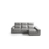 Chaise longue 4 lugares FULL com 3 puffs lado dereito cinza claro