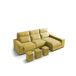 Chaise longue 4 plazas con 3 puffs FULL Chaise longue 4 plazas con 3 puffs FULL Mostaza