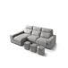 Chaise longue 4 plazas con 3 puffs FULL Chaise longue 4 plazas con 3 puffs FULL Gris Claro