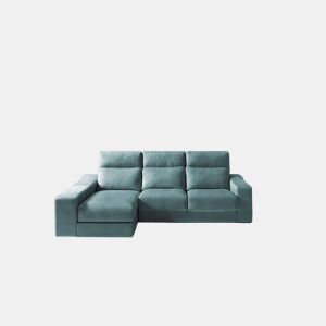 Chaise longue 4 lugares FULL com 3 puffs lado esquerdo petrãleo