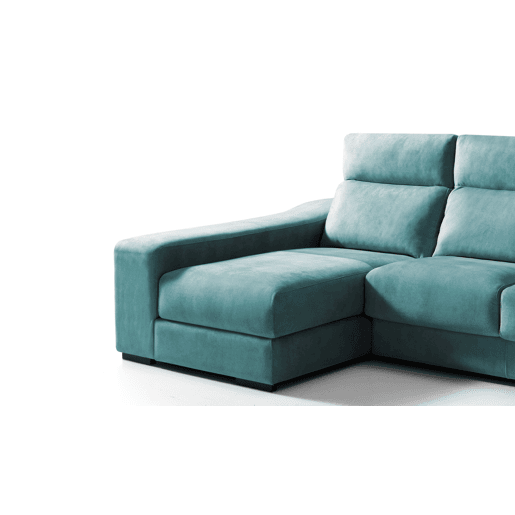 Chaise longue 4 lugares FULL com 3 puffs lado esquerdo petrãleo