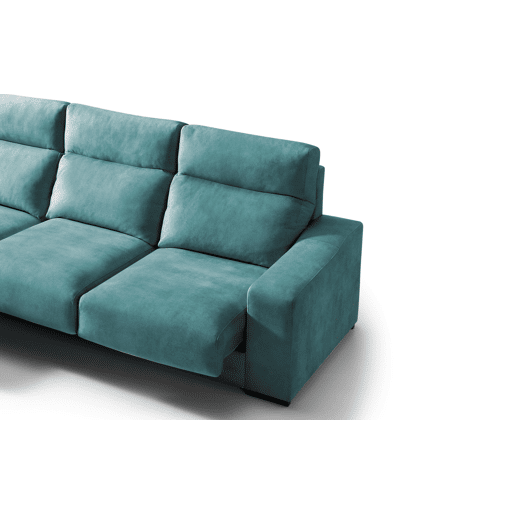 Chaise longue 4 lugares FULL com 3 puffs lado esquerdo petrãleo