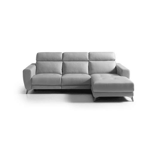 Chaise longue relax elétrica SALMA dereita 4 lugares cinza