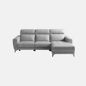 Chaise longue relax elétrica SALMA dereita 4 lugares cinza