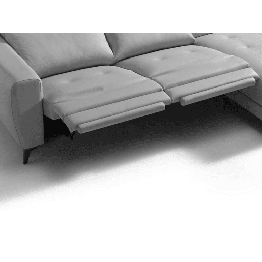 Chaise longue relax elétrica SALMA dereita 4 lugares cinza
