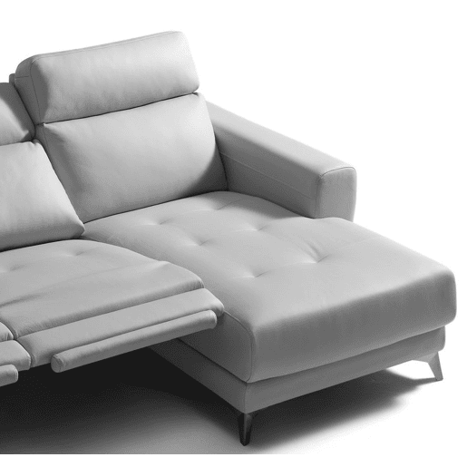 Chaise longue relax elétrica SALMA dereita 4 lugares cinza