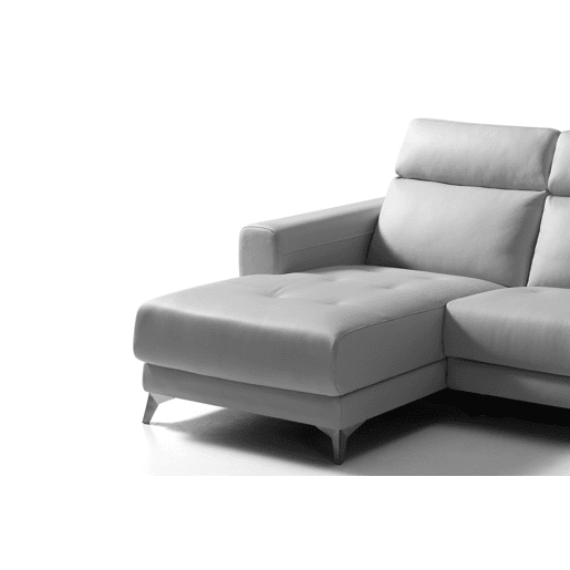 Chaise longue relax elétrica SALMA esquerda 4 lugares cinza