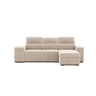 Chaise longue cama PHOENIX reversível 4 lugares bege