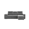 Chaise longue cama PHOENIX reversível 4 lugares cinza
