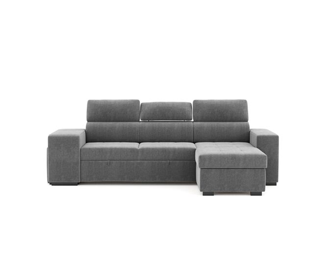 Chaise longue cama phoenix reversible 4 plazas gris
