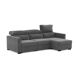 Chaise longue ARAM convertible en cama reversible 4 plazas gris Chaise longue ARAM convertible en cama reversible 4 plazas gris Gris