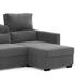 Chaise longue ARAM convertible en cama reversible 4 plazas gris Chaise longue ARAM convertible en cama reversible 4 plazas gris Gris
