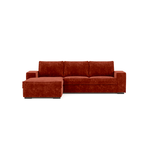 Chaise longue com cama 4 lugares AZZURO esquerdo cor castanho