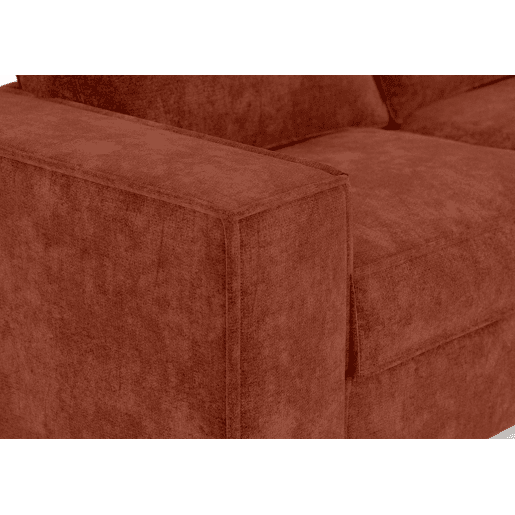 Chaise longue com cama 4 lugares AZZURO esquerdo cor castanho