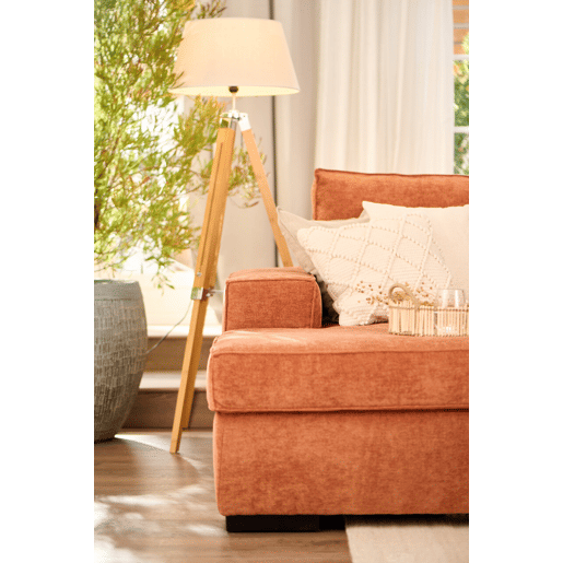 Chaise longue cama AZZURO dereita 4 lugares castanho