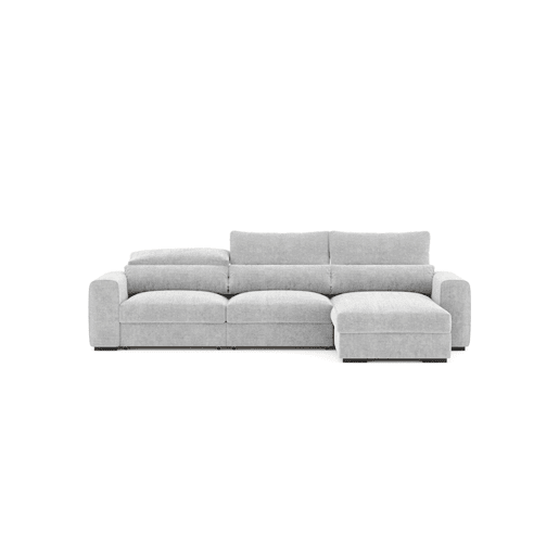 Chaise longue cama LANDON reversível 5 lugares cinza