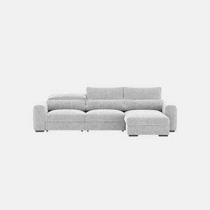 Chaise longue cama LANDON reversível 5 lugares cinza