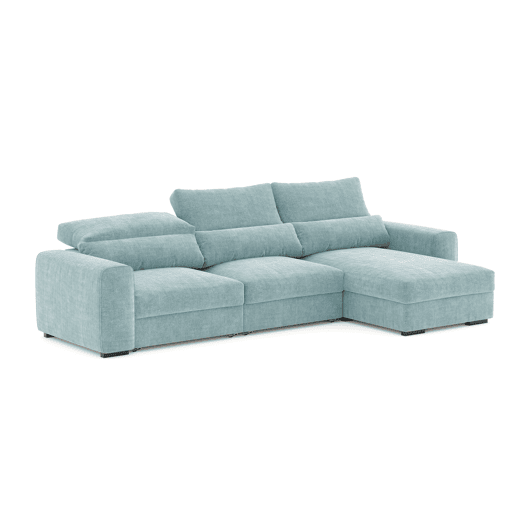 Chaise longue cama LANDON reversível 5 lugares verde
