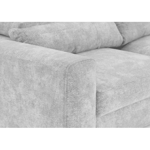 Sofá LANDON 3 lugares conversível em cama cinza claro