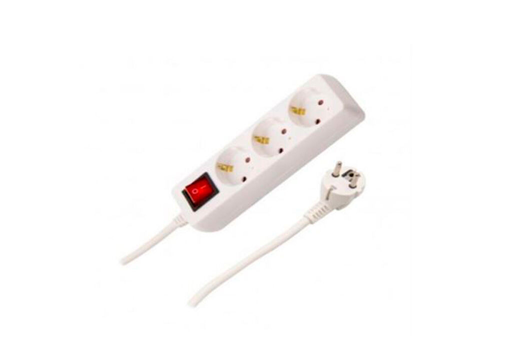 Base de 3 tomas METRONIC blanco