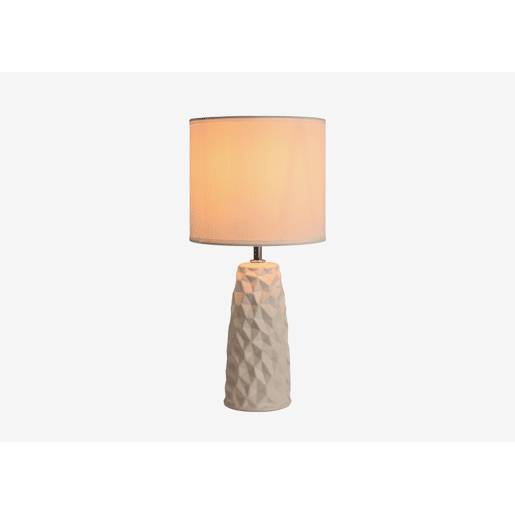 Candeeiro de mesa STONE branco 20x20x44cm