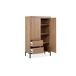 Armario KORSIKA puertas batientes y 2 cajones 81x139cm roble Armario KORSIKA puertas batientes y 2 cajones 81x139cm roble Roble