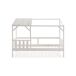 Cama cabaña AMON 90x200cm blanco rústico Cama cabaña AMON 90x200cm blanco rústico Blanco/ Gris
