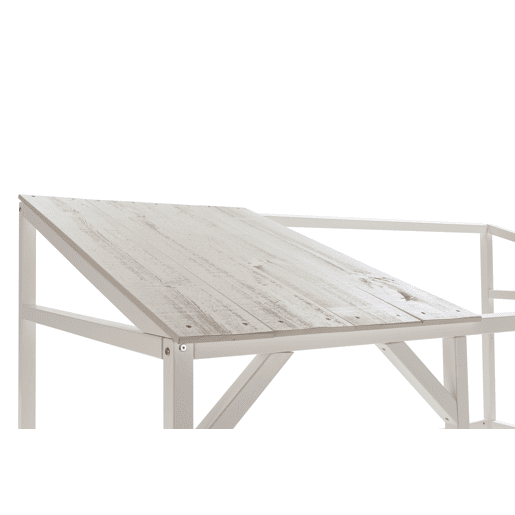 Cama tipo cabana AMON 90x200cm em branco rĂºstico Cama tipo cabana AMON 90x200cm em branco rĂºstico