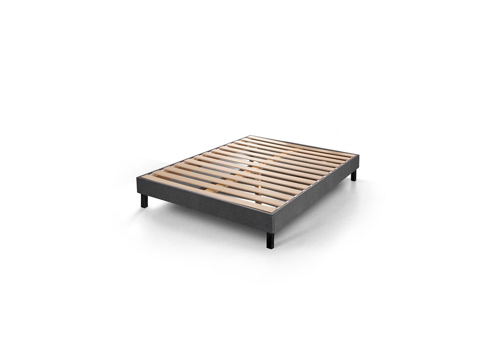 Cama kit EASY 140x190cm gris antracita