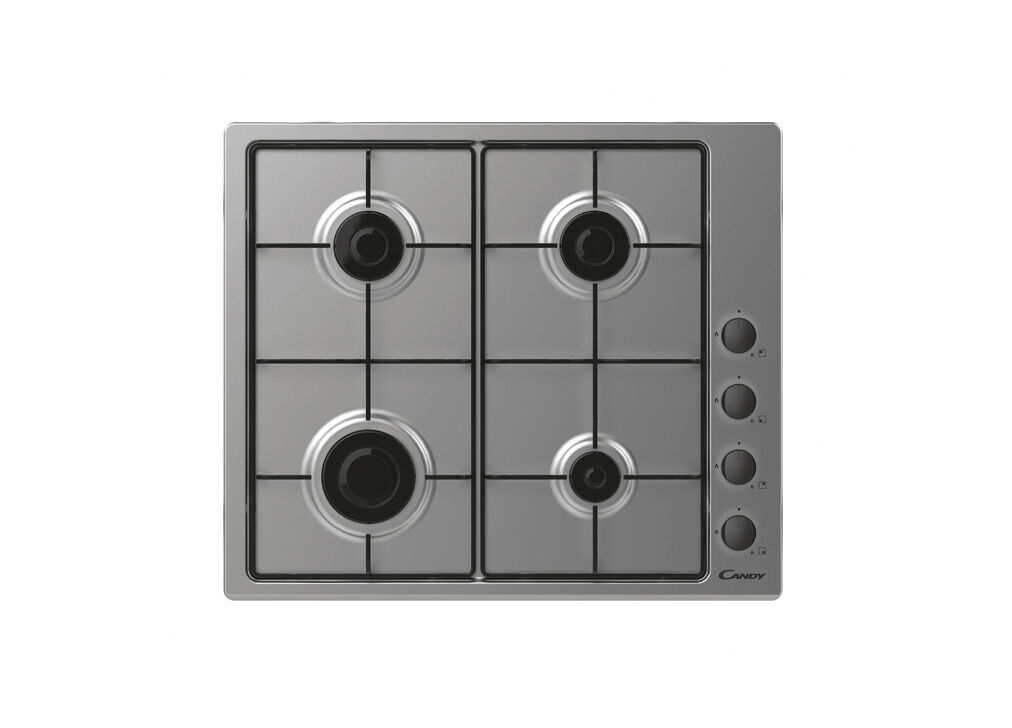 Placa de gas candy chw6lbx/4u2 4 zonas 60cm inox