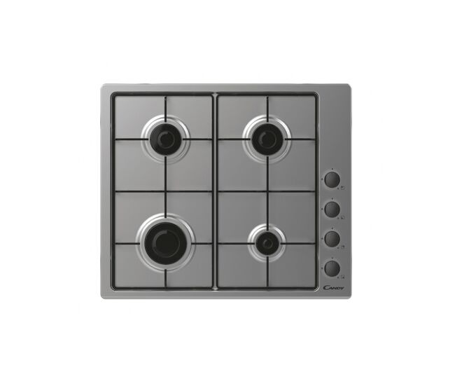 Placa de gas candy chw6lbx/4u2 4 zonas 60cm inox